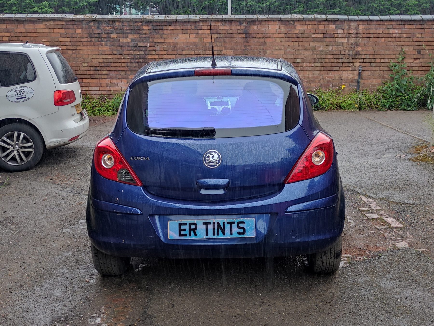 Window Tinting vauxhall corsa blue chameleon tint