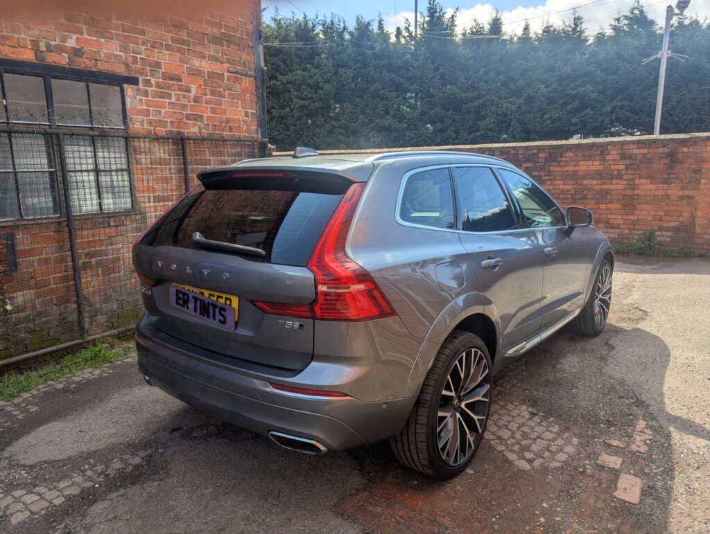 Grey volvo xc40 fitted with 20% dark smoke tinted rear windows